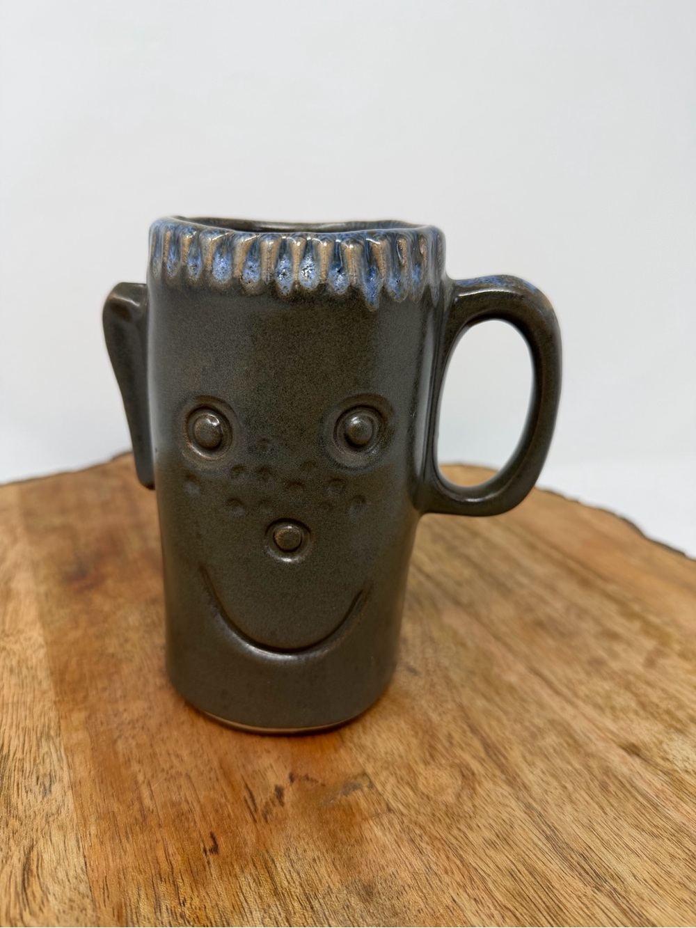 Vintage Pacific Stoneware People Lover Mug By Jean Ellsworth Smiley Face Art